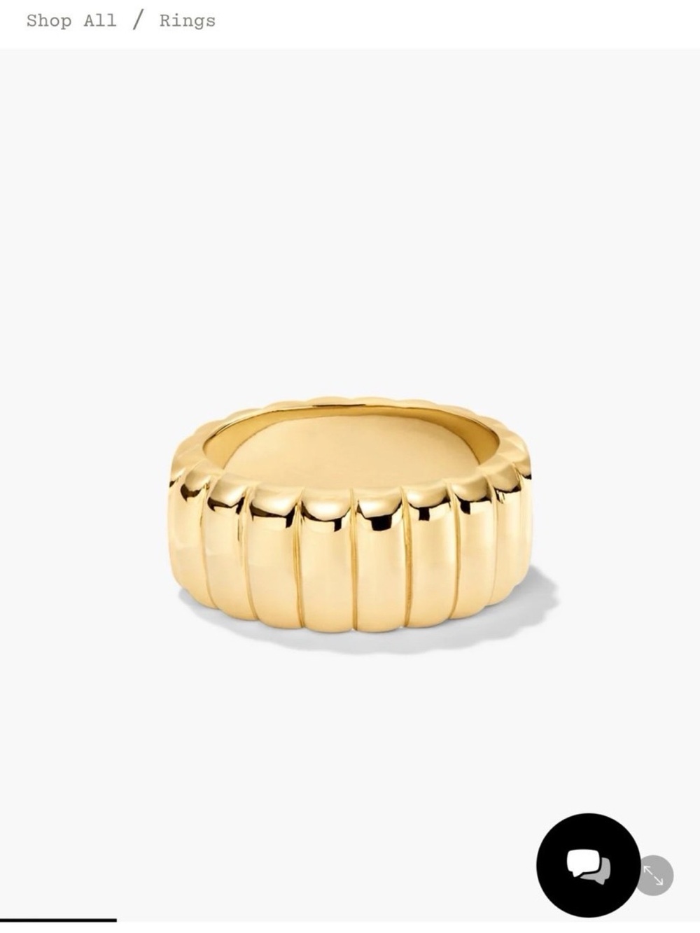 Mejuri Charlotte Bold Ring size 6